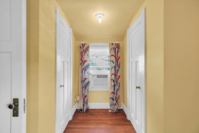 402 S Coler Ave, Urbana, IL 61801 - hallway featuring wood finished floors and cooling unit