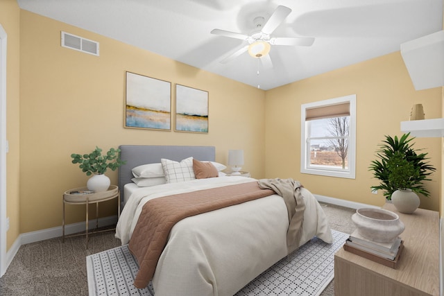 1096 Windfield Dr, Manteno, IL 60950 - bedroom featuring light colored carpet, baseboards, and ceiling fan