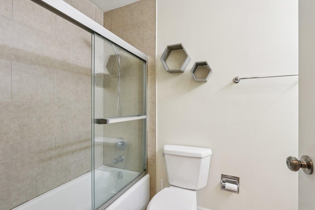 461 N Jonathan Dr Unit 104, Palatine, IL 60074 - bathroom with toilet and combined bath / shower with glass door