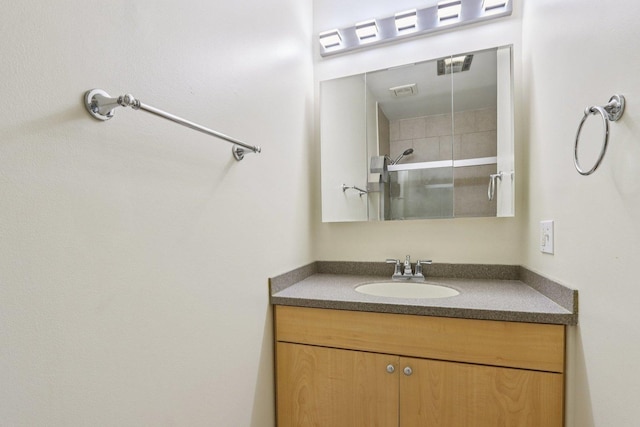 461 N Jonathan Dr Unit 104, Palatine, IL 60074 - bathroom featuring vanity and tiled shower