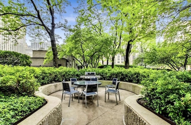 10 E Ontario St Unit 1303, Chicago, IL 60611 - view of patio with outdoor dining space