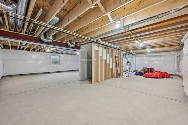 1486 Keller St, Elburn, IL 60119 - unfinished basement featuring water heater