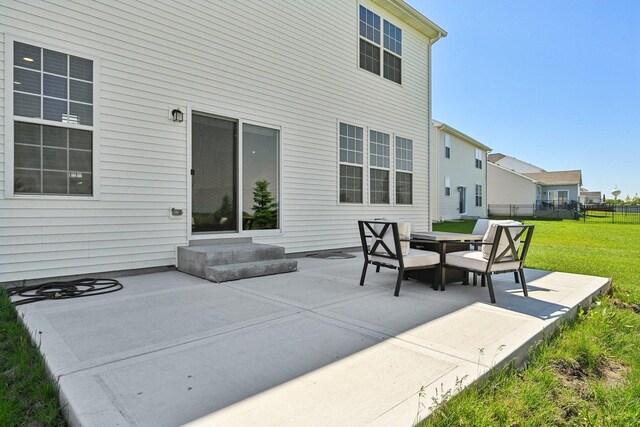 1486 Keller St, Elburn, IL 60119 - view of patio / terrace with entry steps and outdoor dining area