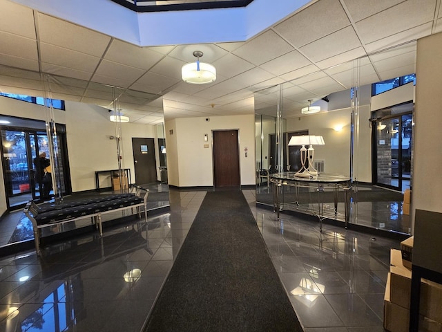 3110 Pheasant Creek Dr Unit 304, Northbrook, IL 60062 - building lobby featuring a drop ceiling