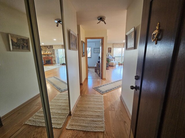 3110 Pheasant Creek Dr Unit 304, Northbrook, IL 60062 - corridor with light wood-style flooring and baseboards