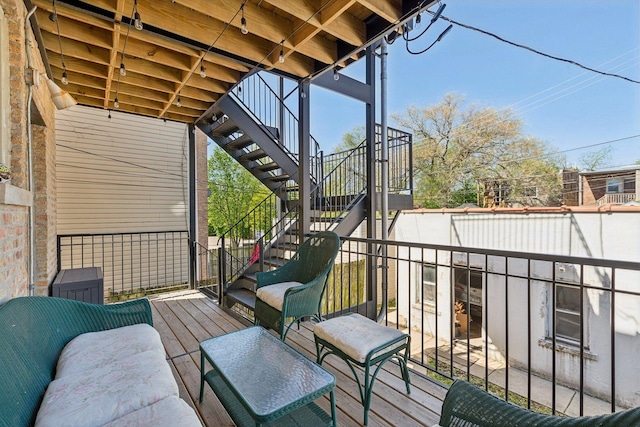 5140 N Albany Ave Unit 1, Chicago, IL 60625 - deck with stairway