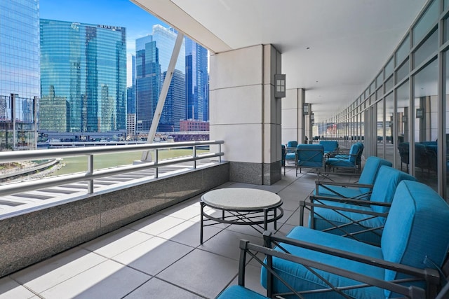 333 N Canal St Unit 2201, Chicago, IL 60606 - balcony featuring a skyline view