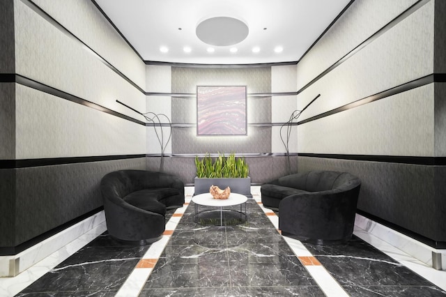 333 N Canal St Unit 2201, Chicago, IL 60606 - building lobby with recessed lighting