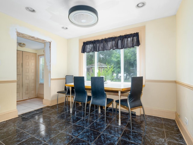 5803 N Kolmar Ave, Chicago, IL 60646 - dining space with baseboards and recessed lighting