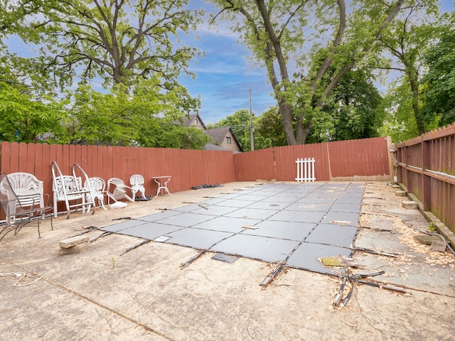 5803 N Kolmar Ave, Chicago, IL 60646 - view of pool with a fenced backyard and a patio area