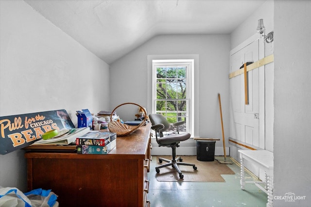 730 E Main St, Amboy, IL 61310 - office area with vaulted ceiling