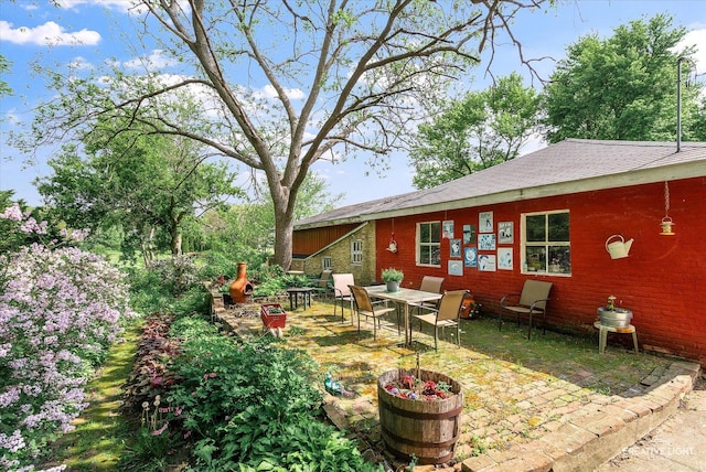 730 E Main St, Amboy, IL 61310 - view of yard with a patio and outdoor dining area
