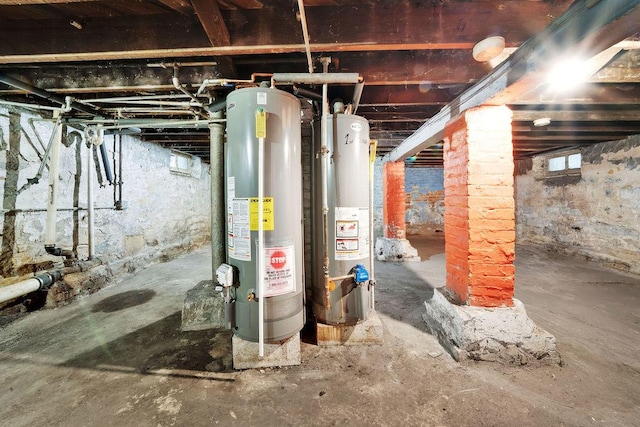 2655 S Millard Ave, Chicago, IL 60623 - unfinished below grade area with gas water heater