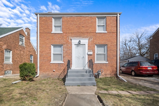 228 E 140th Pl, Dolton, IL 60419 - view of front of house with brick siding and a front lawn