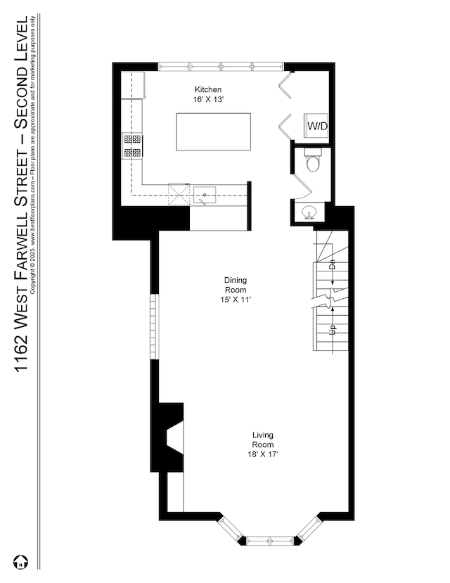 1162 W Farwell Ave, Chicago, IL 60626 - room layout