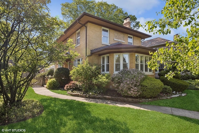 1007 N Oak Park Ave, Oak Park, IL 60302 - view of side of home featuring a chimney