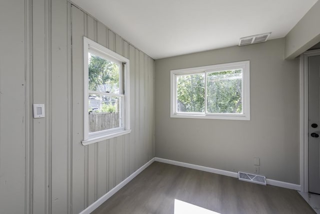 6008 240th Ave, Paddock Lake, WI 53168 - unfurnished room with wood finished floors and baseboards