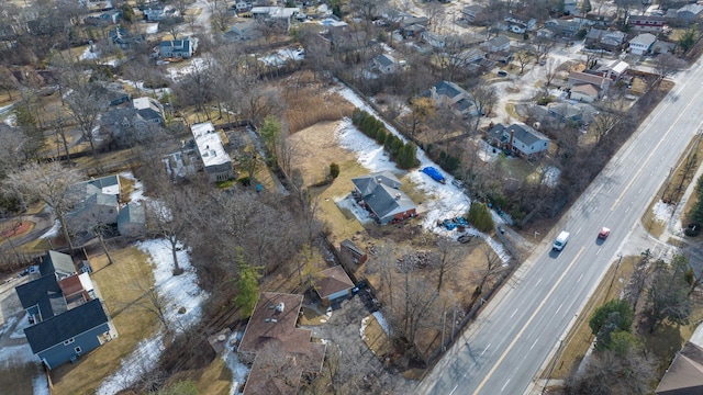 1329 Waukegan Rd, Deerfield, IL 60015 - aerial view of property and surrounding area with a main thoroughfare