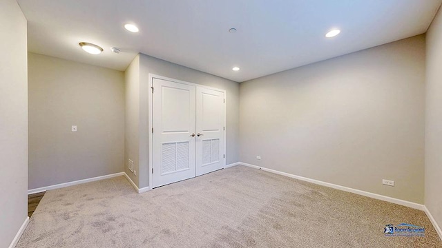 1255 Danforth Ct, Vernon Hills, IL 60061 - unfurnished bedroom with baseboards, recessed lighting, and carpet