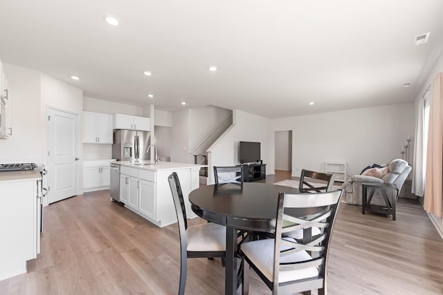 1391 Aspen Ln, Pingree Grove, IL 60140 - dining space with light wood-style flooring and recessed lighting