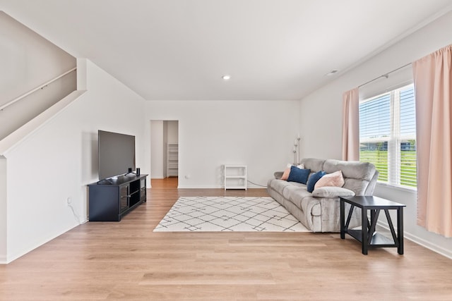 1391 Aspen Ln, Pingree Grove, IL 60140 - living room featuring light wood-type flooring, recessed lighting, and baseboards
