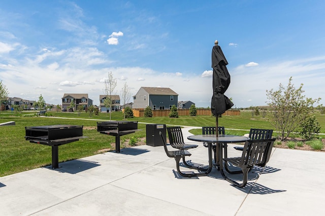 1391 Aspen Ln, Pingree Grove, IL 60140 - view of patio featuring a residential view and outdoor dining area