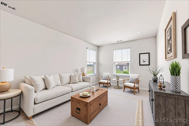 1391 Aspen Ln, Pingree Grove, IL 60140 - living room featuring light carpet and recessed lighting