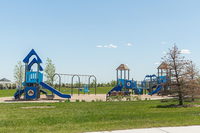 1391 Aspen Ln, Pingree Grove, IL 60140 - communal playground featuring a yard