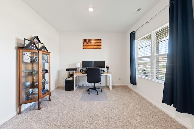 1391 Aspen Ln, Pingree Grove, IL 60140 - carpeted office with baseboards and recessed lighting