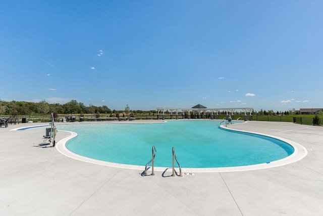 1391 Aspen Ln, Pingree Grove, IL 60140 - community pool with a patio