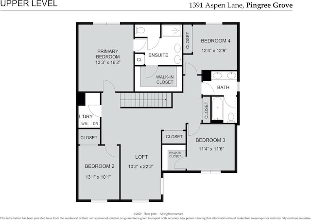 1391 Aspen Ln, Pingree Grove, IL 60140 - property floor plan