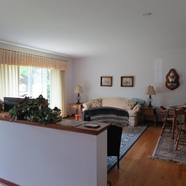 206 Vermont St, Momence, IL 60954 - living room with wood finished floors