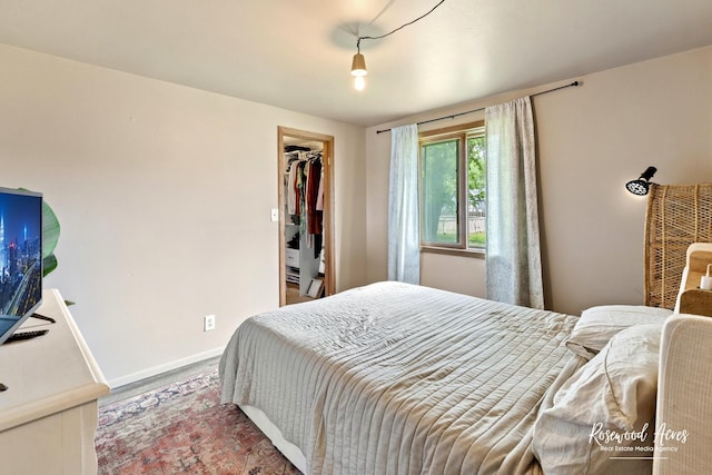 125 E Second S St, Chebanse, IL 60922 - bedroom with a walk in closet, baseboards, and a closet