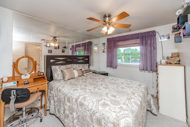 5938 W 83rd St, Burbank, IL 60459 - carpeted bedroom with a ceiling fan