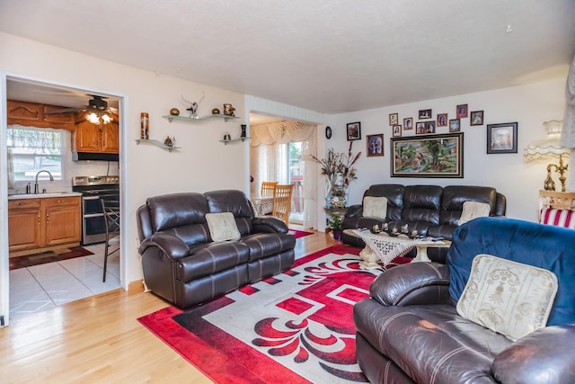 5938 W 83rd St, Burbank, IL 60459 - living area featuring healthy amount of natural light and light wood-style flooring