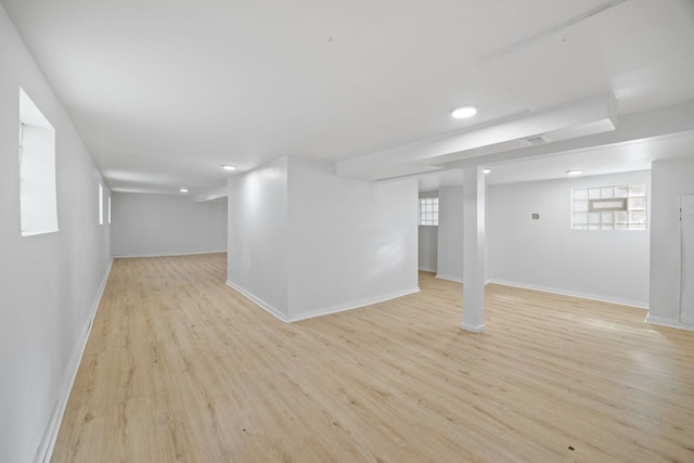 17 E 100th Pl, Chicago, IL 60628 - below grade area featuring light wood-style flooring and recessed lighting