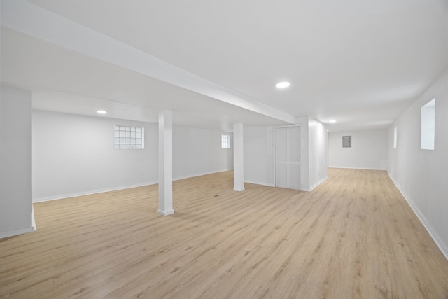 17 E 100th Pl, Chicago, IL 60628 - basement with light wood-style floors and recessed lighting