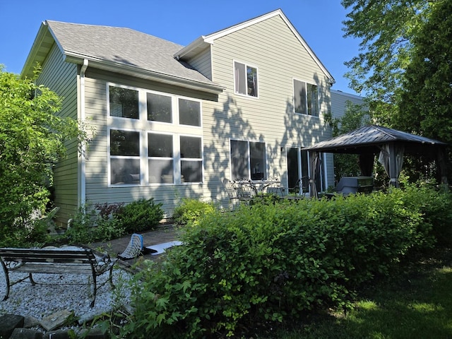 569 Arbor Ln, South Elgin, IL 60177 - rear view of property with a gazebo