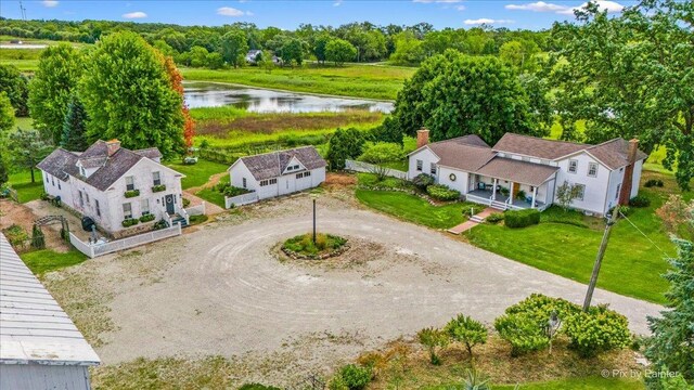 3N369 Lafox Rd, Saint Charles, IL 60175 - view from above of property featuring a nearby body of water
