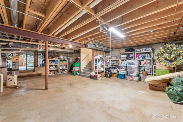 3N369 Lafox Rd, Saint Charles, IL 60175 - unfinished basement featuring stairs