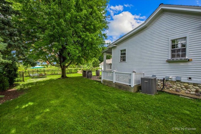 3N369 Lafox Rd, Saint Charles, IL 60175 - view of yard featuring central air condition unit