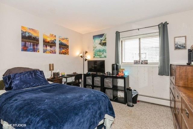 214 E Bailey Rd Unit J, Naperville, IL 60565 - carpeted bedroom with baseboard heating