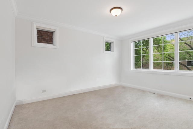 2501 N Sheffield Ave Unit 2S, Chicago, IL 60614 - unfurnished room with baseboards, carpet, and ornamental molding