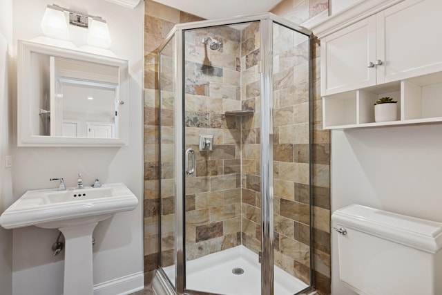 2501 N Sheffield Ave Unit 2S, Chicago, IL 60614 - bathroom with a shower stall and toilet