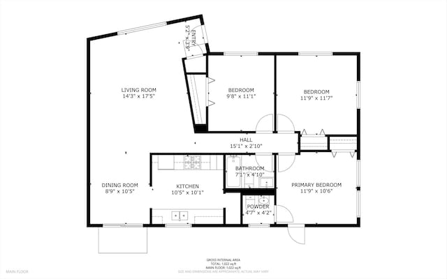 15245 Millard Ave, Midlothian, IL 60445 - property floor plan
