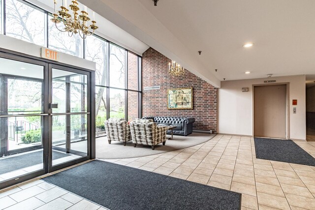3070 Pheasant Creek Dr Unit 104, Northbrook, IL 60062 - lobby with a high ceiling
