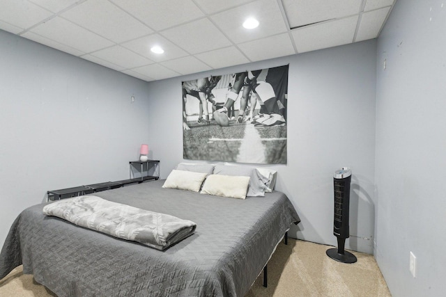 915 Eaton Ct, Lake Villa, IL 60046 - bedroom with carpet flooring, recessed lighting, and a paneled ceiling
