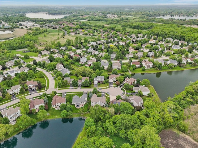 915 Eaton Ct, Lake Villa, IL 60046 - aerial view of residential area with a nearby body of water
