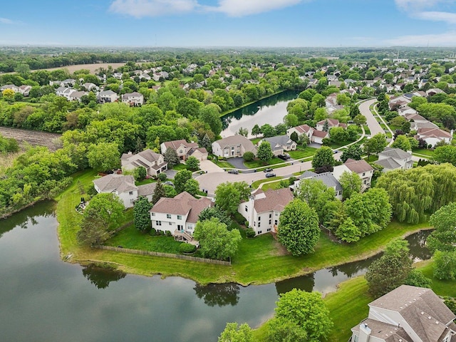 915 Eaton Ct, Lake Villa, IL 60046 - aerial view of residential area featuring a large body of water and a tree filled landscape