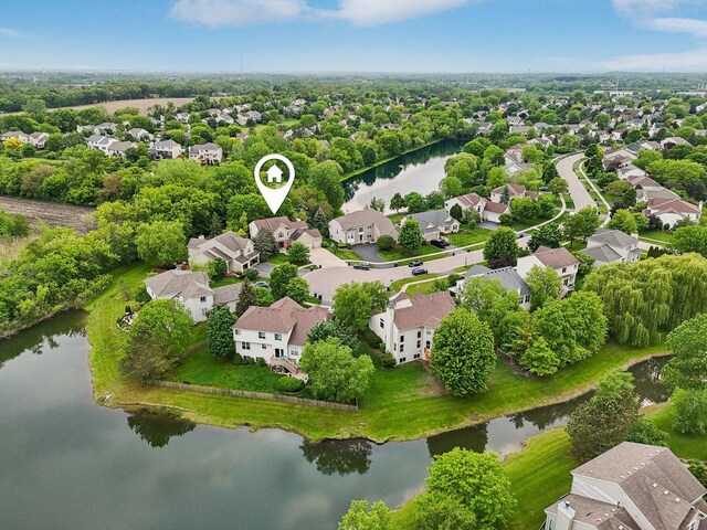 915 Eaton Ct, Lake Villa, IL 60046 - aerial view of residential area with a nearby body of water